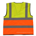 HI VIZ VIS VISIBILITY SECURITY WORK VEST TWO COLOR TONE SAFETY VEST